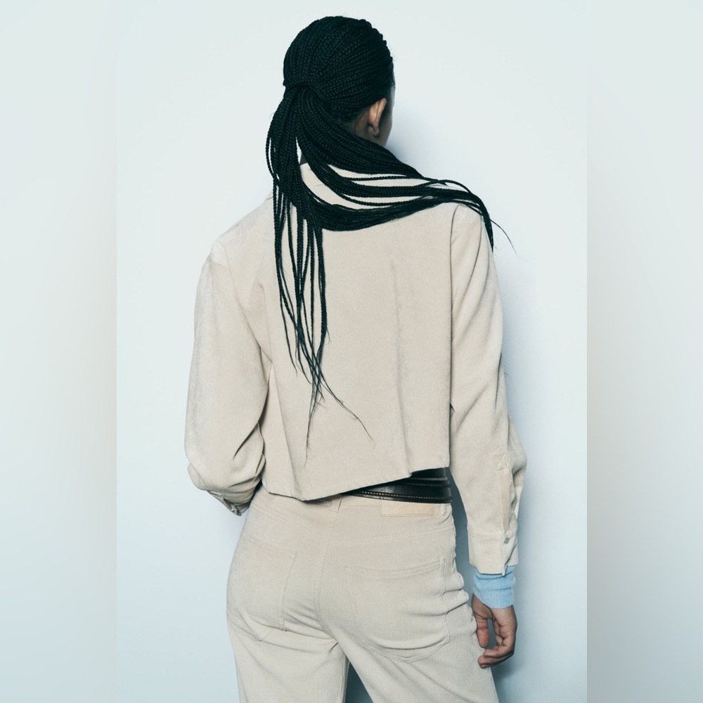 Zara Beige Corduroy Top and Pants - Picture 12 of 12